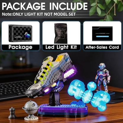 LED Light Set Compatible with Lego Editions Nike Air Max 95 43025 Set, Light Kit for Lego 43025 Building Blocks Model, Not Included The Model Set - color: Blue
