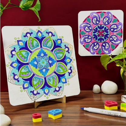 Imagimake Mandala Art Kit, 12 Creative Activities for Kids Ages 8+ - style: Mandala Art Kit