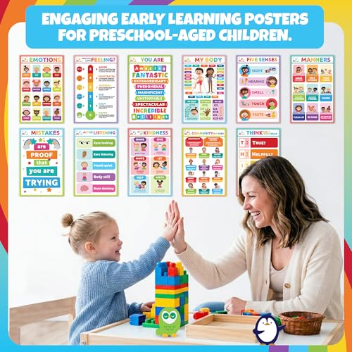 Sproutbrite 11 Pack 11" x 17" - Academic Foundation & Early Learning Bundle - color: Multicolor