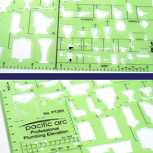 Pacific Arc Professional Plumbing Elevation Template Guide - style: Pro Plumbing Elevation
