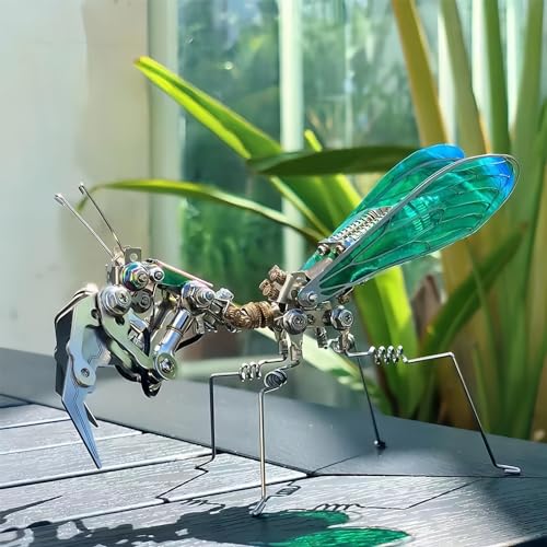 Adult 3D Metal Puzzle, Punk Mantis Metal Model Set，3D Puzzle Mechanical Insect Building Blocks, Fun DIY Assembly, high-end Men's Gifts. - color: Phantom Mantis