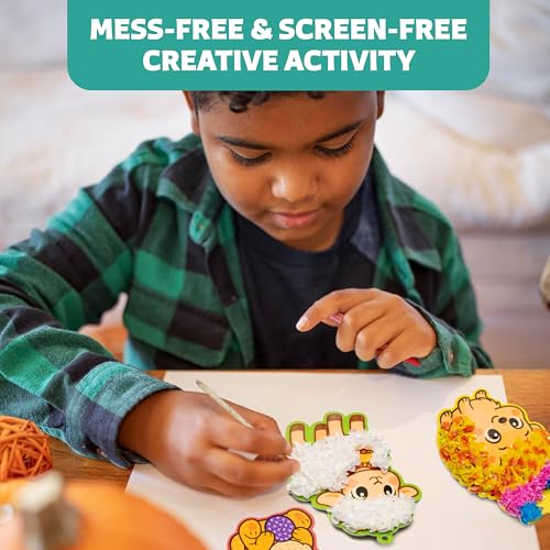 Poke-In Craft Animals, Poke Art for Kids Ages 4-8, Fun Punch Tufting Kit - color: Animals