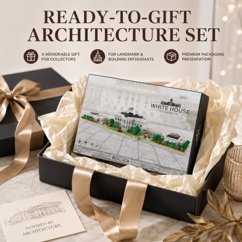White House Micro Mini Building Block Set 3000 Pcs - style: White House