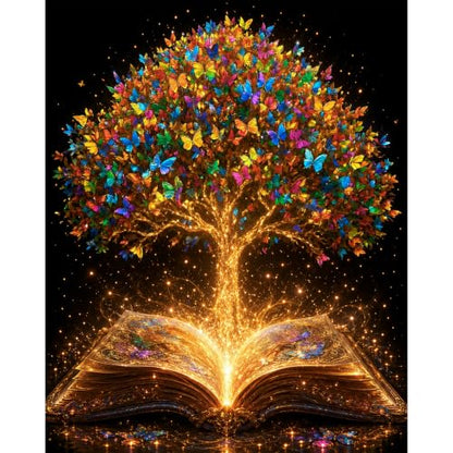 Tree Paint by Numbers Kit for Adult, Book Paint by Number Adult 16x20inch - color: Tree, size: 16*20inch