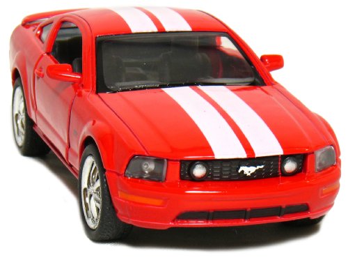 KiNSMART - 2006 Ford Mustang GT 1:38 Scale 5" Die Cast Metal Model Toy Car (Red Race) - color: Red Race