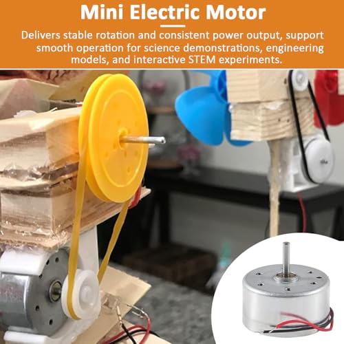 8 Pack Mini Generator Motor-DC 3V 1730 RPM, Small Electric Motor with Wire