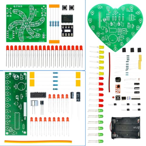 Gikfun 3-Set LED PCB Soldering Practice Kit DIY Electronics Learning