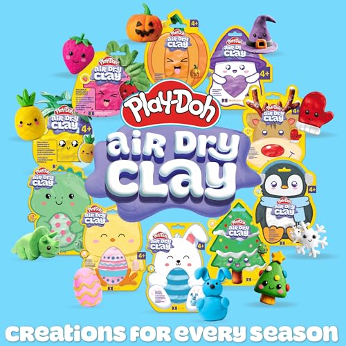 Play-Doh Scented Air Dry Clay, 3-Pack Spring Bundle, Includes 1 Green Watermelon, 1 Blue Cotton Candy, 1 Pink Bubblegum - color: Spring