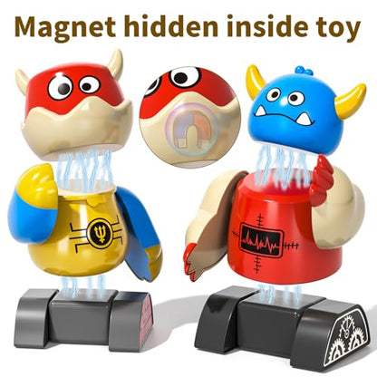 Magnetic Robot Toy for Kids 3-5, 35 PCS STEM Educational Playset with Storage Box, DIY Stacking Monster Robots, Kids Creative Alien Toys Gift for Boys Girls (Christmas Birthday)