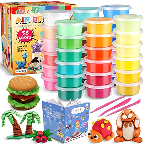 36 Colors Air Dry Clay Kit for Kids – 36 Cups with 3 Sculpting Tools - color: 36 Colors (in Cups)
