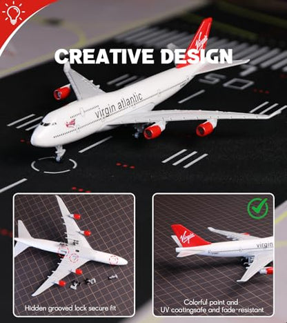 1/400 for VAA B747 Diecast Plane Model with Landing Gear, Stand - color: 04. Virgin Atlantic 747