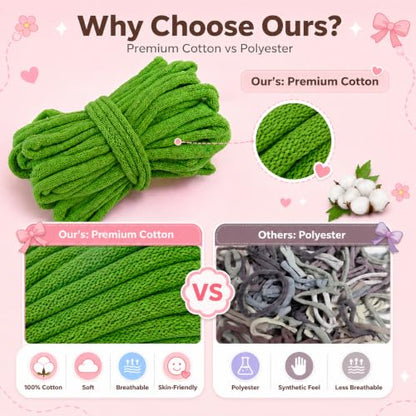 SOOHAOLISS 297PCS Cotton Loops for Potholders 7" with 9 Rainbow Colors - color: 7‘’ 297pcs in 9 Rainbow Colors
