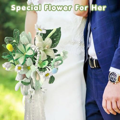 5-Color Green Pipe Cleaner Flower Kit,300 Pcs Pipe Cleaners Craft - color: Green
