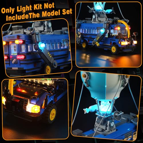 Vaodest LED Light for Lego Fortnite Battle Bus 77073 Set - style: 77073 Battle Bus Set
