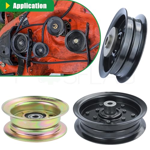 532196106 with 532196104 177968 Idler Pulley for Husqvarna 48" Deck - color: T28 196106+196104+177968
