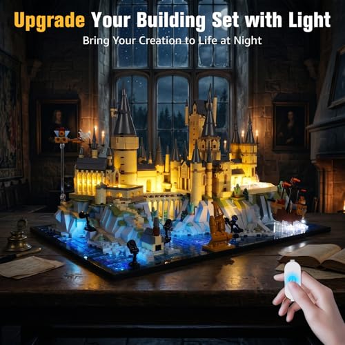 BrickSoul Light Kit for LEGO Hogwarts Castle and Grounds 76419, Lights Only - size: 76419 Upgrade Light Kit