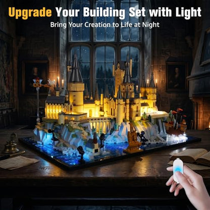 BrickSoul Light Kit for LEGO Hogwarts Castle and Grounds 76419, Lights Only - size: 76419 Upgrade Light Kit