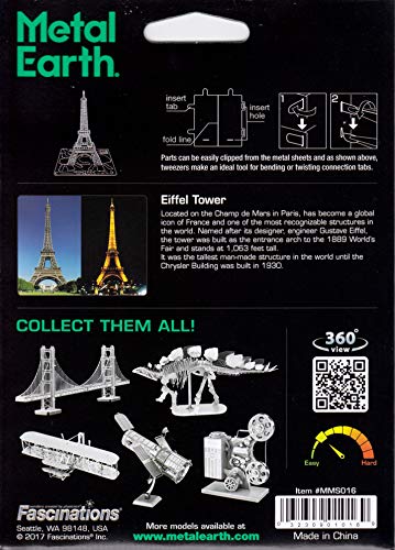 Metal Earth Eiffel Tower 3D Metal Model Kit Fascinations