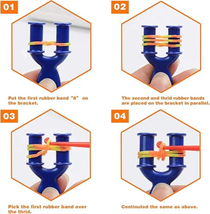 Rubber Band Bracelet Kit, 10 Colors 3000+ DIY Loom Bracelet Making for Kids - color: 10 Colors A Series