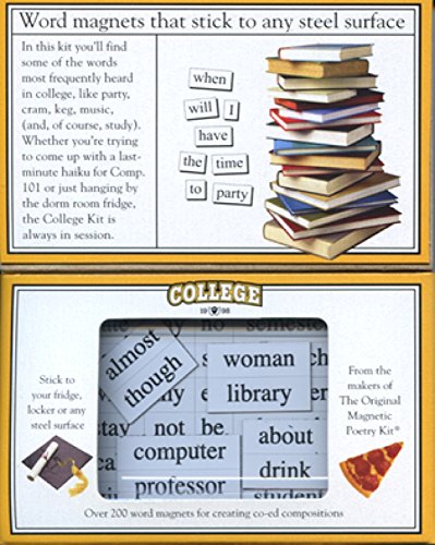 Magnetic Poetry - College Kit - Words for Refrigerator - Write Poems and Letters on the Fridge - Made in the USA - style: College Kit