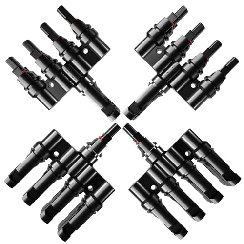 Solar Y Branch Connector 2 Pair 1 to 4 Parallel Connection - size: 2Pair M/FFFF+F/MMMM