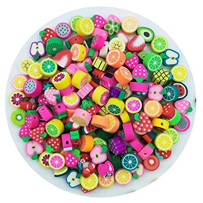 200pcs Fruit Polymer Clay Beads - color: Fruit