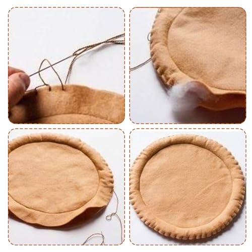 10Pcs Felt Sheets Fabric, 7" x 11" Soft Felt Squares for Craft(Skin Color) - color: Skin Color
