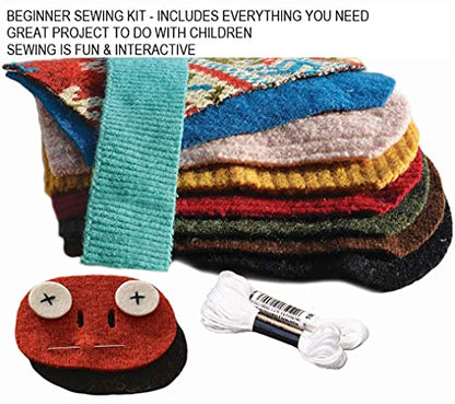 Cate & Levi - Stuffed Animal Making Kit - Unique Child Gift - Machine Washable (Owl), 84 months to 168 months - style: Owl