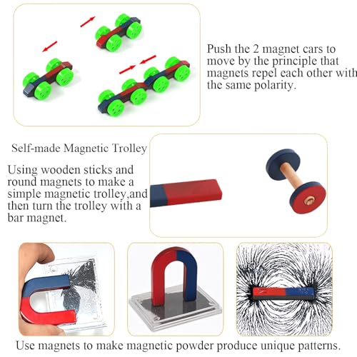 Magnetic Science Kit Physics Electromagnet Experiment Lab Magnets for Kids