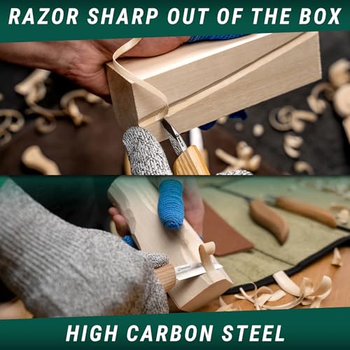 BeaverCraft BW7 Basswood Carving Blocks S15 Wood Carving Kit Wood Whittling Kit for Beginners Kids