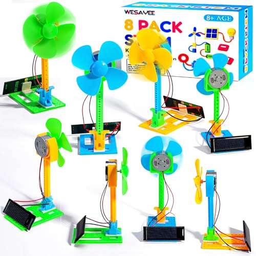STEM Kits for Kids Science STEM Toys, 8 Bulk Solar Powered Crafts Boys Girl