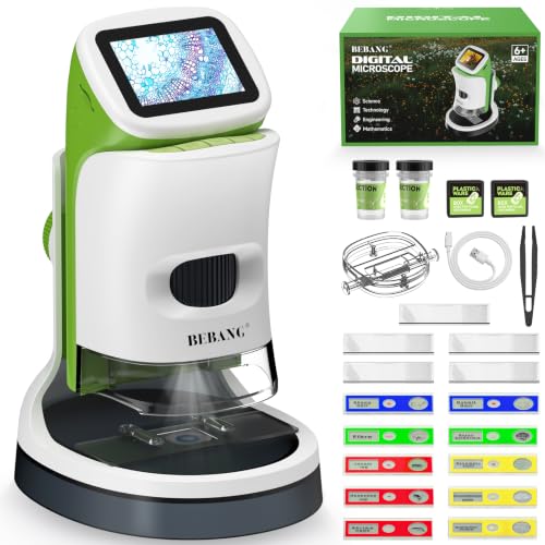 Kids Digital Microscope with Detachable Stand: STEM Science Kit Gift Toys