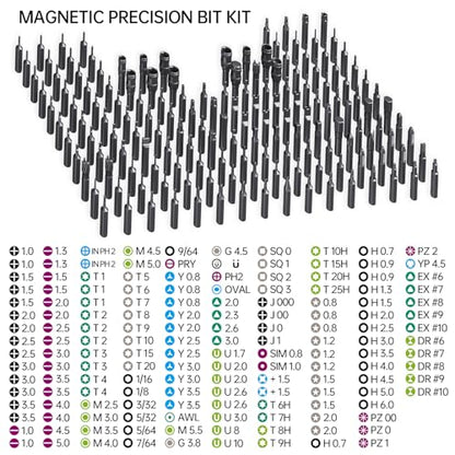 Mini Precision Manual Screwdriver Set,JAKEMY 180 in 1 Laptop Screwdriver Repair Tool Kit,Magnetic Multi-Bit Tiny Manual Screwdriver Bit Kit for DIY,Computer,PS5,Xbox,RC Car,Jewelers,Glasses,Watch,Home - color: Jm-168