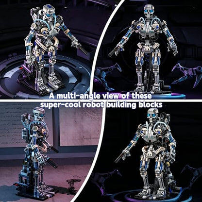 Mechanical Skeleton Robot Building Blocks Set, 3D Robotic Model Kit - color: Skeleton