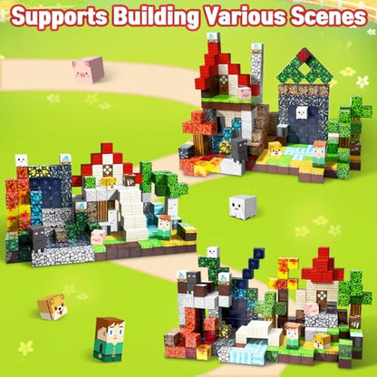 Intoypad 300PCS Magnetic Blocks, Magnetic Building Tiles STEM Toys for Kids - style: 300Pcs