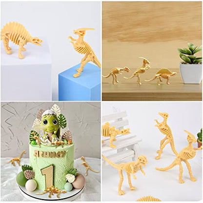 HAVAGDTM 110PCS Dinosaur Fossil Skeleton Dinosaur Skeleton Toys Assorted Figures Dino Bones for Birthday Party Science Play Dino Sand Dig Party Favor Decorations 2.5Inch
