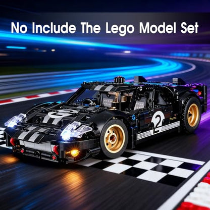 LED Light for Lego Technic 1966 Ford GT40 MKII Race Car 42223 Set, Light Kit Compatible with Lego 42223 Building Blocks Model, Not Included The Model Set - style: 42223