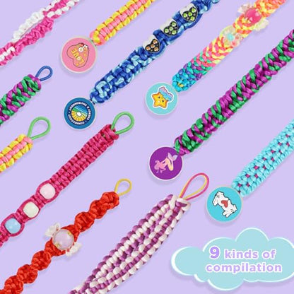 Friendship Bracelet Making Kit for Girls - Arts Crafts for Kids String - color: Friendship Bracelet Making Kit