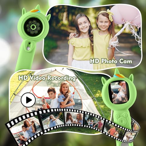 Kids Microscope, 500X Handheld Microscope for Kids, Green - color: Green