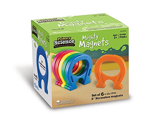 Learning Resources Primary Science Mighty Magnets, Set of 6