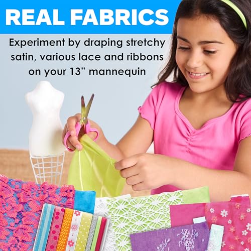 Creativity for Kids Designed by You Fashion Studio: DIY Fashion Designer Craft Kit for Girls, Dress Design Toy & Sewing Set for Kids, Gifts and Toys for Girls (Ages 9+) - size: Ages 9+, style: Fashion Studio