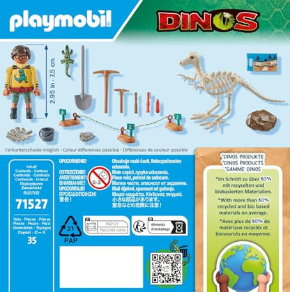 PLAYMOBIL 71527 Dinos Archaeological Excavation with Dinosaur Skeleton, from 4 Years