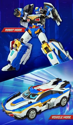Metal Cardbot W Transforming Robot (Police Petrol Car Blue COP W) - color: Police Petrol Car Blue Cop W