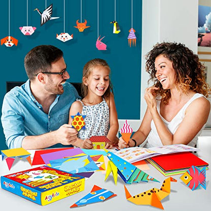 308 Sheets Origami Paper Kit for Kids Ages 5-8 8-12 with Instructional Book
