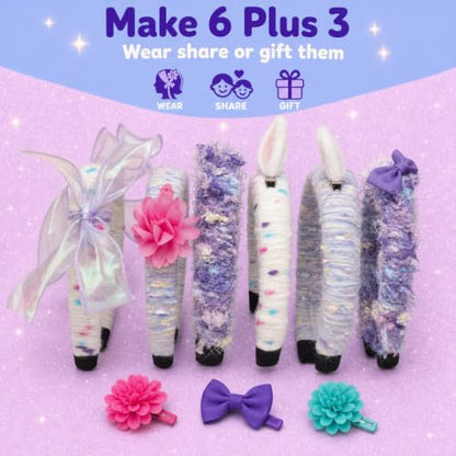 Wrap & Wear DIY Yarn Headband Making Kit, 7 Year Old Girl Birthday Gifts - style: Yarn Headbands