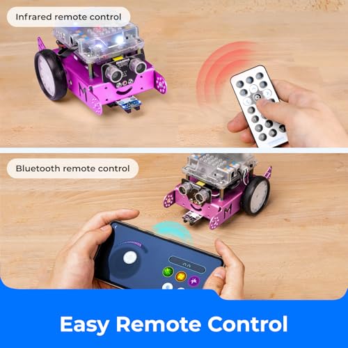 Makeblock mBot Pink STEM Coding Robotics Toy Kit for Girls & Kids Ages 8-12 - size: mBot Pink