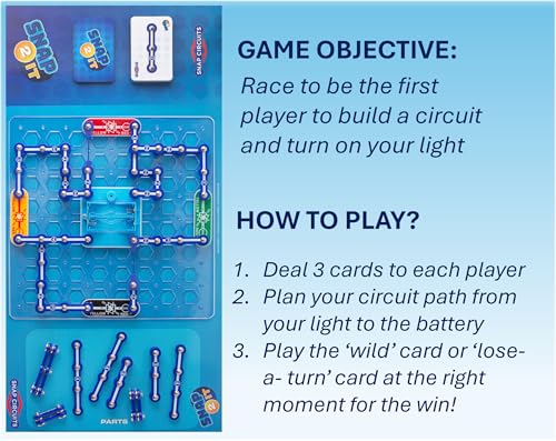 Snap 2 It® Board Game, Game of The Year Finalist, A Race to Light Up The Game, Will You Be First?, for Kids and Adults – Promotes Creativity and Problem Solving, STEM Toy