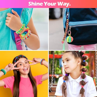IQBOX Bracelet Making Kit Arts and Crafts for Kids Ages 8-12 - color: purple-bracelet making kit