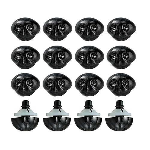 BESTCYC 80Pcs Safety Noses Dog Nose and Washers for Crochet Amigurumi - size: 17*22mm