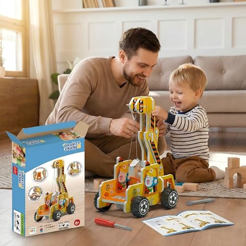 STEM Gravity Crane Science Kit, DIY Pulley & Lever, Energy Conversion - style: Gravity Crane